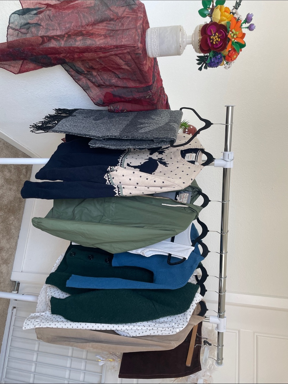 Outerwear mix- sweaters, jackets, scarf and more
